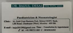 Dr. Baijul Desai